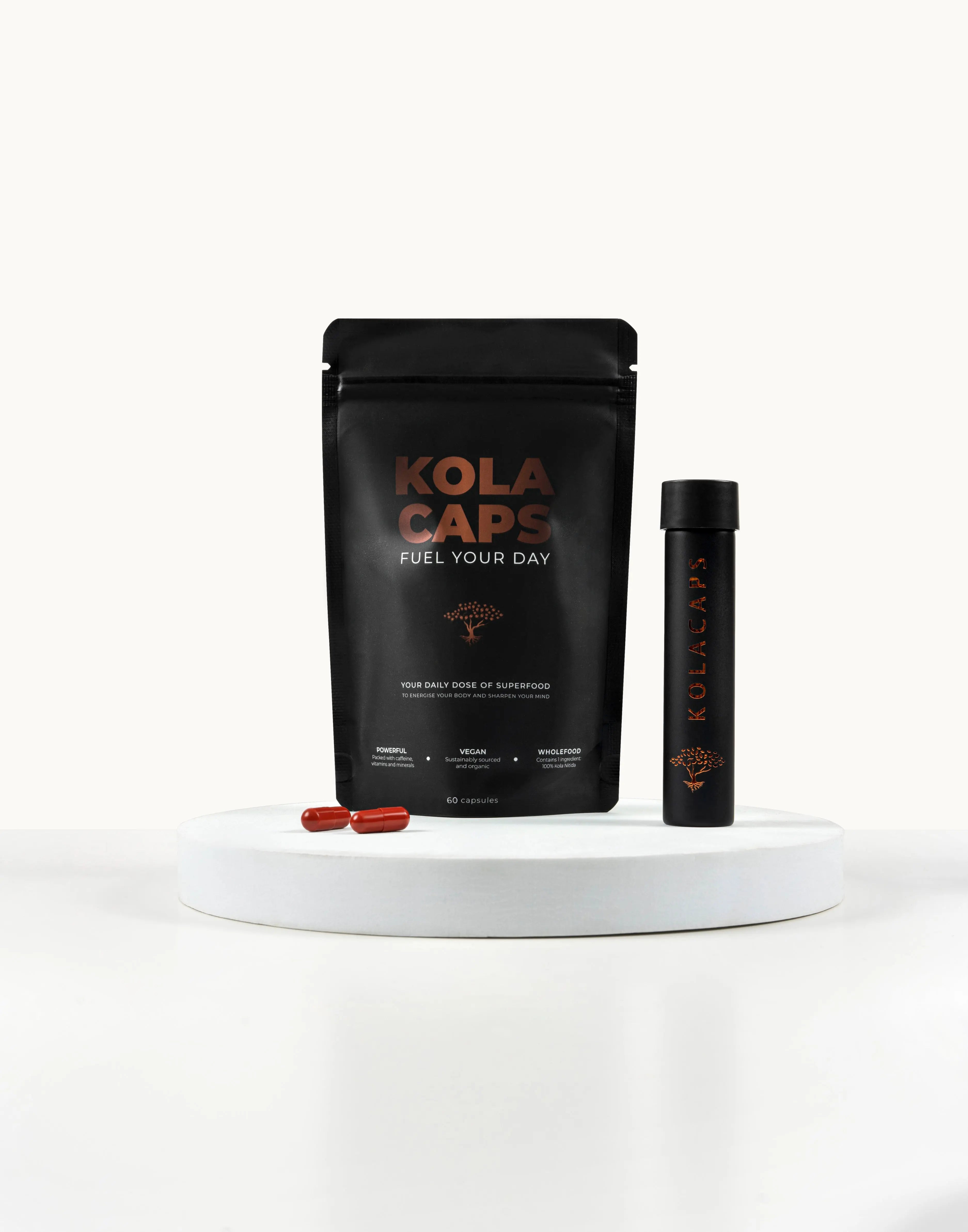 Capsule, bag and travel container